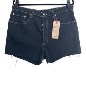 Levi's 501 NWT Button Fly High Waisted Jean Shorts 33